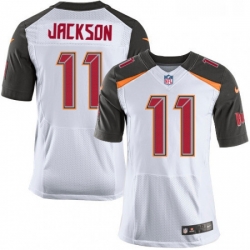 Mens Nike Tampa Bay Buccaneers 11 DeSean Jackson Elite White NFL Jersey