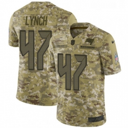 Mens Nike Tampa Bay Buccaneers 47 John Lynch Limited Camo 2018 Salute to Service NFL Jersey