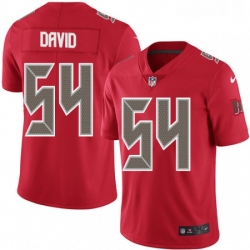 Mens Nike Tampa Bay Buccaneers 54 Lavonte David Limited Red Rush Vapor Untouchable NFL Jersey