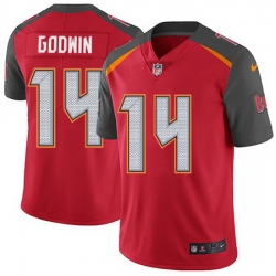 Nike Buccaneers 14 Chris Godwin Red Team Color Men Stitched NFL Vapor Untouchable Limited Jersey