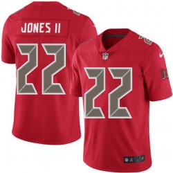 Nike Buccaneers #22 Ronald Jones II Red Mens Stitched NFL Limited Rush Jersey