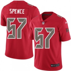 Nike Buccaneers #57 Noah Spence Red Mens Stitched NFL Limited Rush Jersey