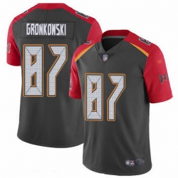 Nike Buccaneers 87 Rob Gronkowski Gray Men Stitched NFL Limited Inverted Legend Jersey