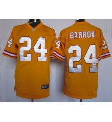 Nike Tampa Bay Buccaneers 24 Mark Barron Yellow Game NFL Jersey