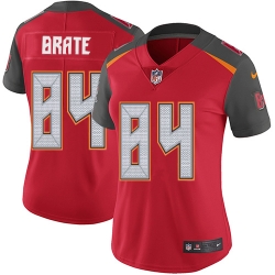 Nike Buccaneers #84 Cameron Brate Red Team Color Womens Stitched NFL Vapor Untouchable Limited Jersey