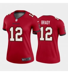 Women Nike Tampa Bay Buccaneers 12 Tom Brady Red Nike Vapor Untouchable Jersey