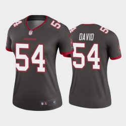 Women Nike Tampa Bay Buccaneers 54 Lavonte David Pewter Alternate Vapor Limited Jersey