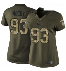 Womens Nike Tampa Bay Buccaneers 93 Gerald McCoy Elite Green Salute to Service NFL Jersey