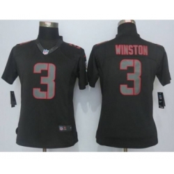 nike women nfl jerseys tampa bay buccaneers 3 winston black[nike impact limited]