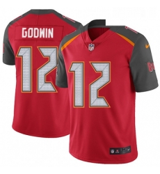 Youth Nike Tampa Bay Buccaneers 12 Chris Godwin Elite Red Team Color NFL Jersey