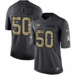 Youth Nike Tampa Bay Buccaneers 50 Vita Vea Limited Black 2016 Salute to Service NFL Jersey