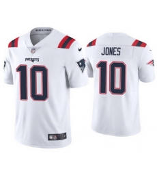 Men New England Patriots 10 Mac Jones White 2021 Draft Jersey