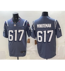 Men New England Patriots 617 Minuteman 2025 F U S E Rivalries Vapor Limited Stitched Football Jersey