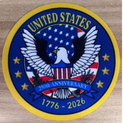 Men New England Patriots United States 1776 2026 250 Anniversary Patch Biaog