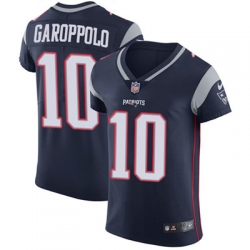 Men Nike Patriots #10 Jimmy Garoppolo Navy Blue Team Color Stitched NFL Vapor Untouchable Elite Jersey