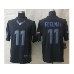 Nike New England Patriots 11 Julian Edelman Black Limited Impact NFL Jersey