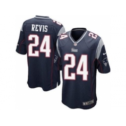 Nike New England Patriots 24 Darrelle Revis Blue Game NFL Jersey