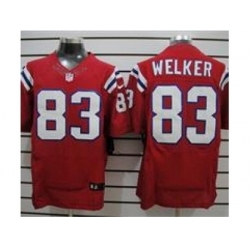 Nike New England Patriots 83 Wes Welker Red Elite NFL Jersey