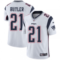 Nike Patriots #21 Malcolm Butler White Mens Stitched NFL Vapor Untouchable Limited Jersey