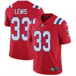 Nike Patriots #33 Dion Lewis Red Alternate Mens Stitched NFL Vapor Untouchable Limited Jersey