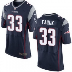 Nike Patriots #33 Kevin Faulk Navy Blue Team Color Mens Stitched NFL New Elite Jersey