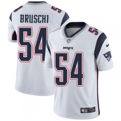 Nike Patriots #54 Tedy Bruschi White Mens Stitched NFL Vapor Untouchable Limited Jersey