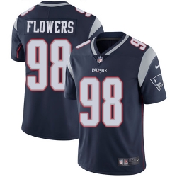 Nike Patriots #98 Trey Flowers Navy Blue Team Color Mens Stitched NFL Vapor Untouchable Limited Jersey