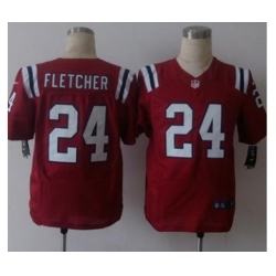 nike nfl jerseys new england patriots 24 fletcher red[Elite][fletcher]