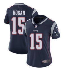 Nike Patriots #15 Chris Hogan Navy Blue Team Color Womens Stitched NFL Vapor Untouchable Limited Jersey