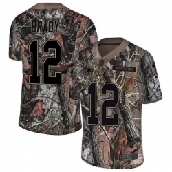 Youth Nike New England Patriots 12 Tom Brady Camo Untouchable Limited NFL Jersey