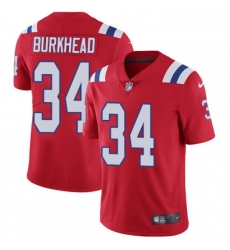 Youth Nike New England Patriots 34 Rex Burkhead Red Alternate Vapor Untouchable Limited Player NFL Jersey