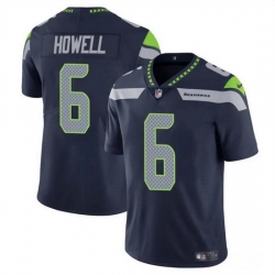 Men Seattle Seahawks 6 Sam Howell Navy Vapor Limited Stitched Football Jersey