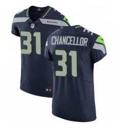 Mens Nike Seattle Seahawks 31 Kam Chancellor Steel Blue Team Color Vapor Untouchable Elite Player NFL Jersey