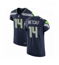 Mens Seattle Seahawks 14 DK Metcalf Navy Blue Team Color Vapor Untouchable Elite Player Football Jersey