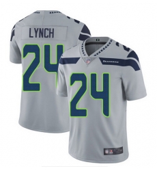 Seahawks 24 Marshawn Lynch Gray Vapor Untouchable Limited Jersey