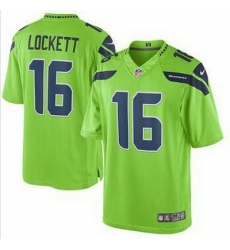 Seattle Seahawks Nike Color Rush Custom Limited Jersey  Green