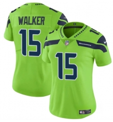 Women Seattle Seahawks 15 P J  Walker Green Vapor Limited Stitched Football Jersey