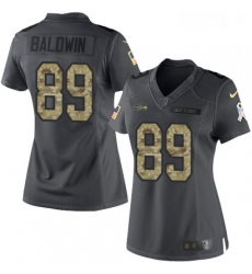 Womens Nike Seattle Seahawks 89 Doug Baldwin Limited Black 2016 Salute to Service NFL Jersey