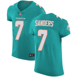 7 Elite Jason Sanders Aqua Green Nike NFL Home Mens Jersey Miami Dolphins Vapor Untouchable