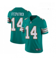 Mens Miami Dolphins 14 Ryan Fitzpatrick Aqua Green Alternate Vapor Untouchable Limited Player Football Jersey