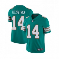 Mens Miami Dolphins 14 Ryan Fitzpatrick Aqua Green Alternate Vapor Untouchable Limited Player Football Jersey