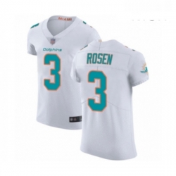 Mens Miami Dolphins 3 Josh Rosen White Vapor Untouchable Elite Player Football Jersey