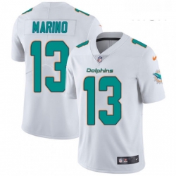 Mens Nike Miami Dolphins 13 Dan Marino White Vapor Untouchable Limited Player NFL Jersey