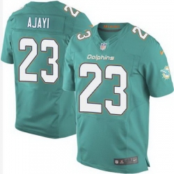 Nike Dolphins #23 Jay Ajayi Aqua Green Team Color Mens Stitched NFL New Elite Jersey