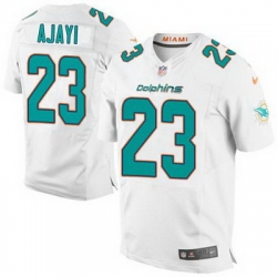 Nike Dolphins #23 Jay Ajayi White Mens Stitched NFL New Elite Jersey