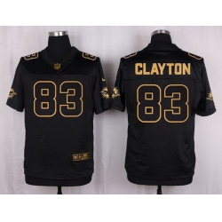 Nike Dolphins #83 Mark Clayton Black Mens Stitched NFL Elite Pro Line Gold Collection Jersey