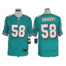 Nike Miami Dolphins 58 Karlos Dansby green Elite NFL Jersey