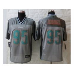 Nike Miami Dolphins 95 Dion Jordan Grey Elite Vapor NFL Jersey