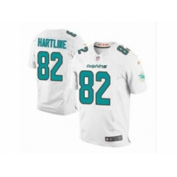 Nike Miami dolphins 82 Brian Hartline white Elite NFL Jersey