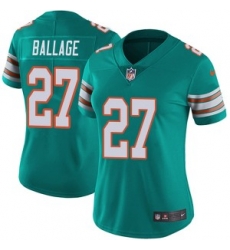 Kalen Ballage Miami Dolphins Women Limited Alternate Vapor Untouchable Nike Jersey Aqua